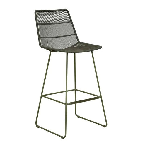 Granada Sleigh Barstool - Moss