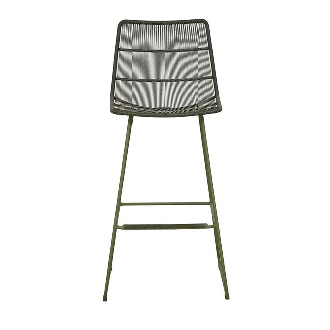 Granada Sleigh Barstool - Moss