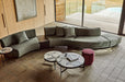 Felix Orbit 6-Seater S Shape Sofa with Side Table - Auburn Weave