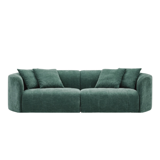 Juniper Pearl Sofa - Copeland Hunter, front view on a white background