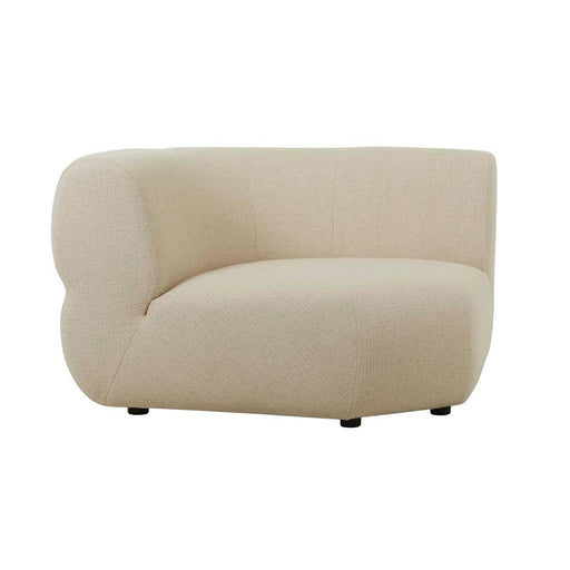 Juno Cloud Round Corner Sofa - Cashew Tweed