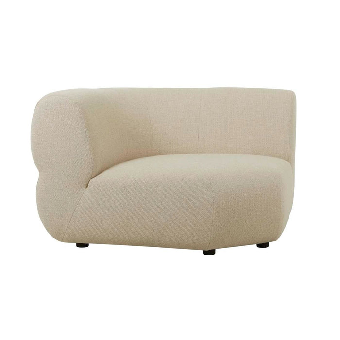 Juno Cloud Round Corner Sofa - Cashew Tweed