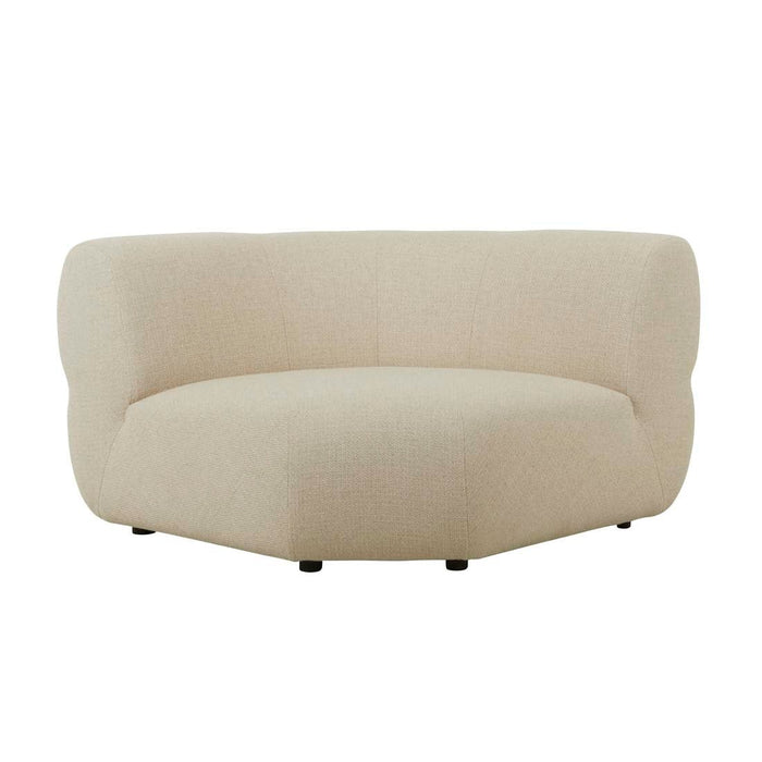 Juno Cloud Round Corner Sofa - Cashew Tweed