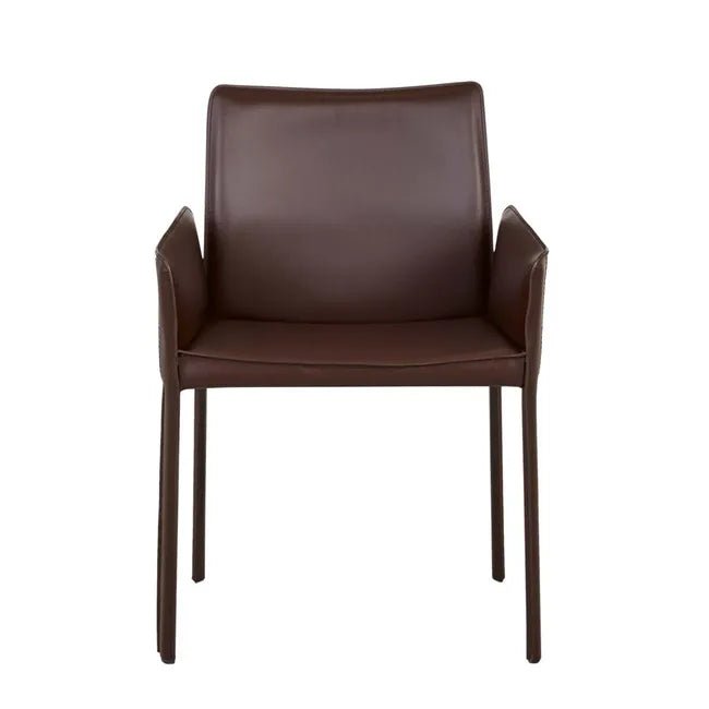 Lachlan Dining Armchair - Burgundy