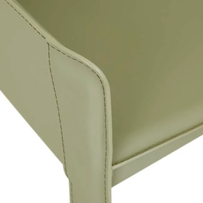 Lachlan Dining Armchair - Moss Recycled Leather