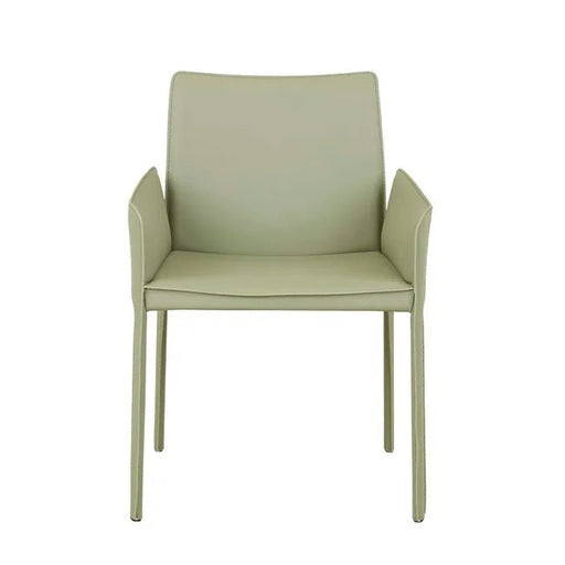 Lachlan Dining Armchair - Moss Recycled Leather