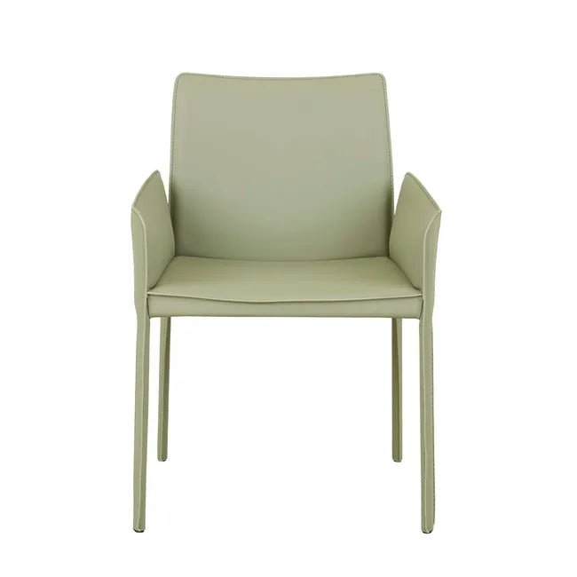 Lachlan Dining Armchair - Moss Recycled Leather