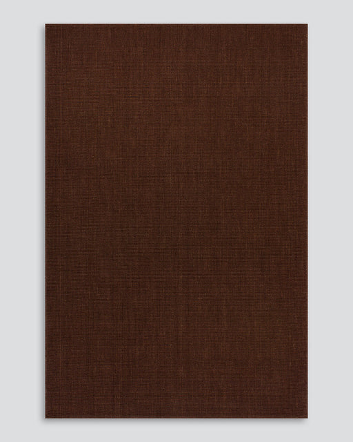 Linden Floor Rug in Brick, the whole rug shown flat on a plain background