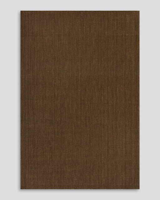 Linden Floor Rug in Ironbark, the whole rug shown flat on a plain background