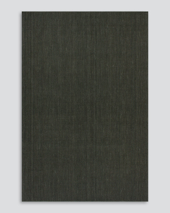 Linden Floor Rug in Petrol, the whole rug shown flat on a plain background