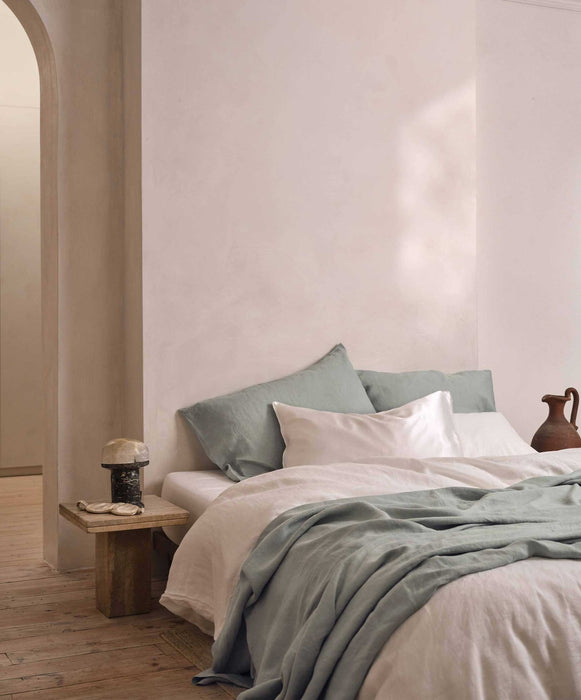 Linen Duvet Cover – White