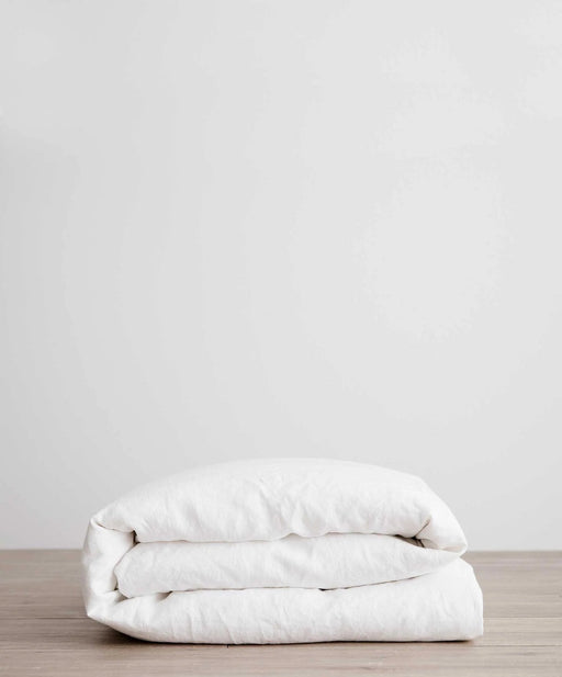 Linen Duvet Cover – White
