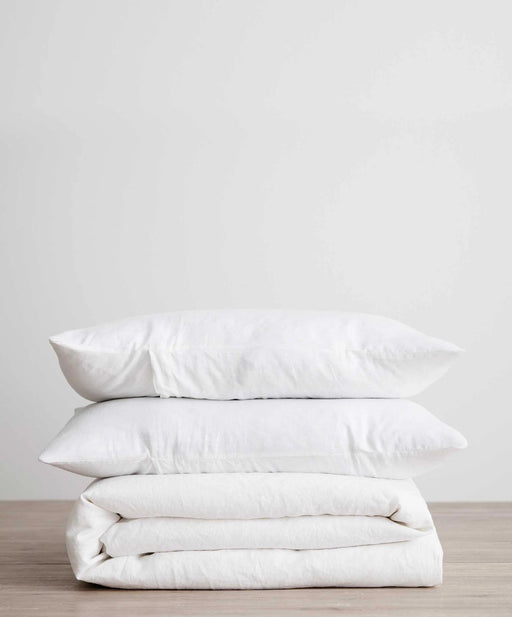 Linen Duvet Cover – White