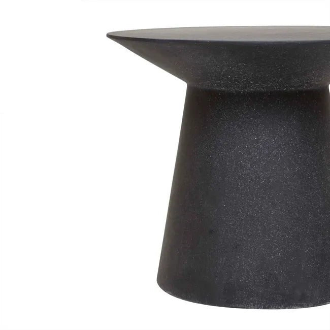 Livorno Round Side Table - Black Speckle