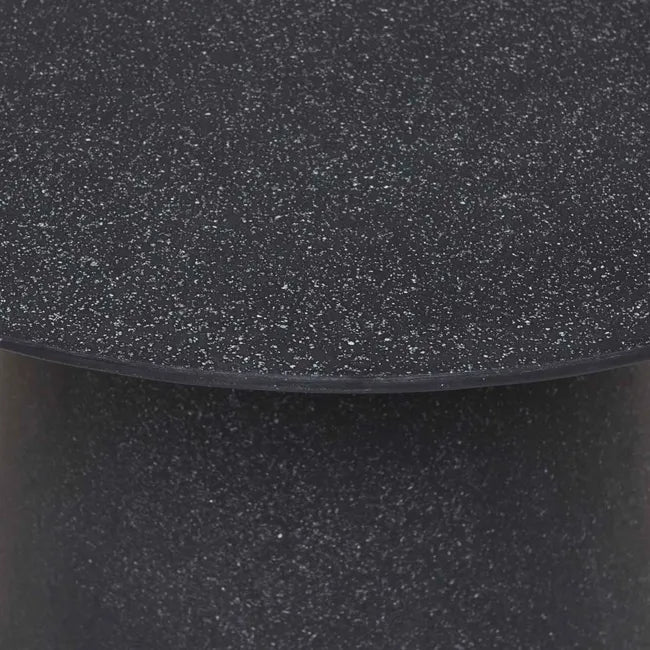 Livorno Round Side Table - Black Speckle