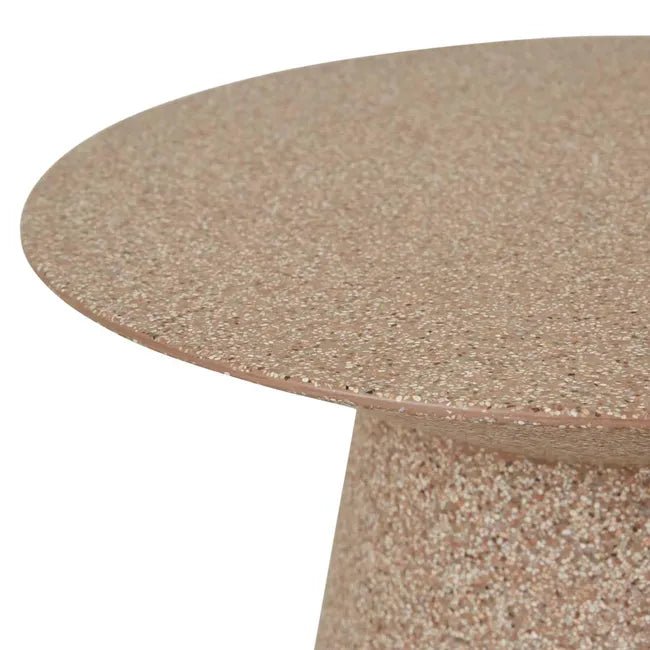 Livorno Round Side Table - Terracotta Speckle