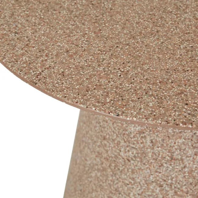 Livorno Round Side Table - Terracotta Speckle