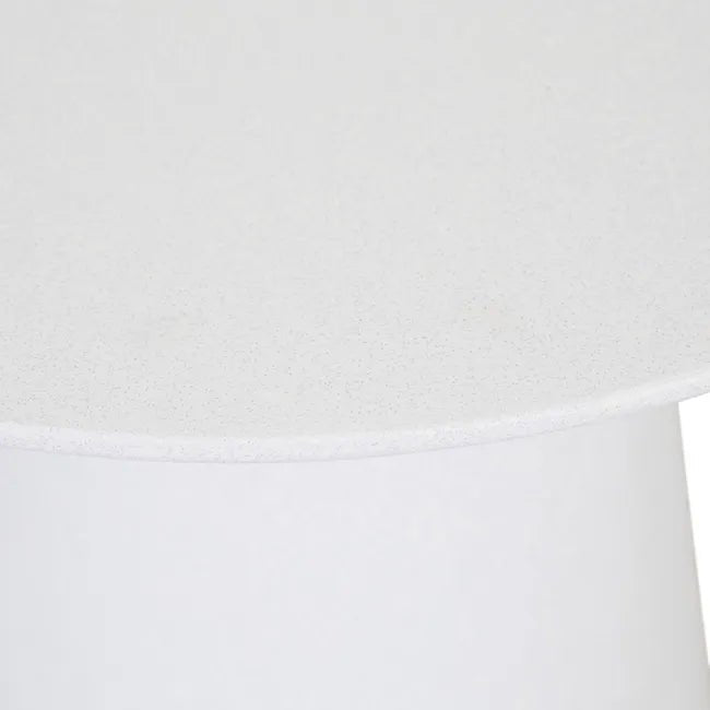 Livorno Round Side Table - White Speckle