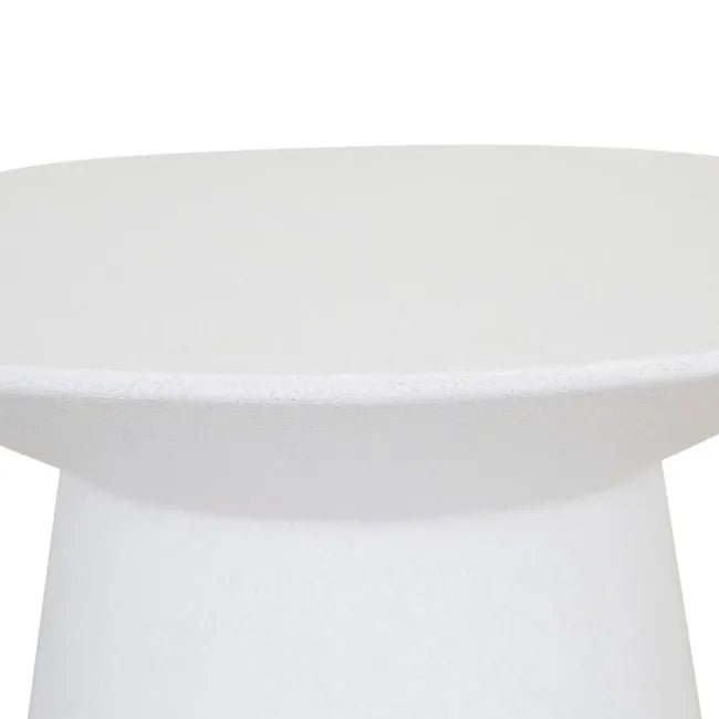 Livorno Round Side Table - White Speckle