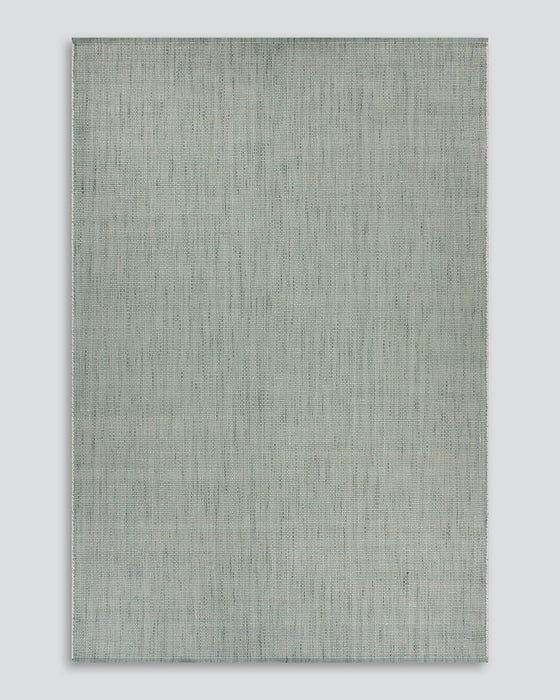 Lonsdale Floor Rug in Eucalyptus, the whole rug shown flat on a plain background