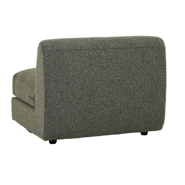 Madrid Curve 1 Seater Centre Sofa - Green Boucle