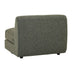 Madrid Curve 1 Seater Centre Sofa - Green Boucle