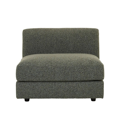 Madrid Curve 1 Seater Centre Sofa - Green Boucle
