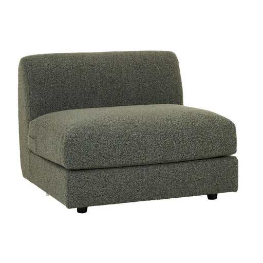 Madrid Curve 1 Seater Centre Sofa - Green Boucle