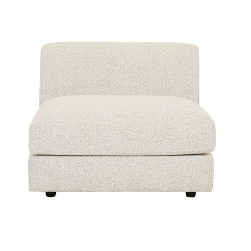Madrid Curve 1 Seater Centre Sofa - Grey Speckle Boucle