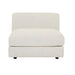Madrid Curve 1 Seater Centre Sofa - Grey Speckle Boucle