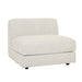 Madrid Curve 1 Seater Centre Sofa - Grey Speckle Boucle