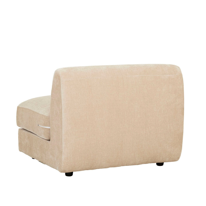 Madrid Curve 1 Seater Centre Sofa - Soft Wheat