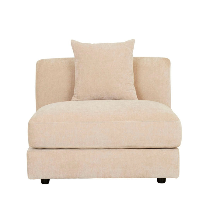 Madrid Curve 1 Seater Centre Sofa - Soft Wheat
