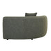 Madrid Curve Corner Sofa - Green Boucle