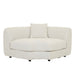 Madrid Curve Corner Sofa - Grey Speckle Boucle
