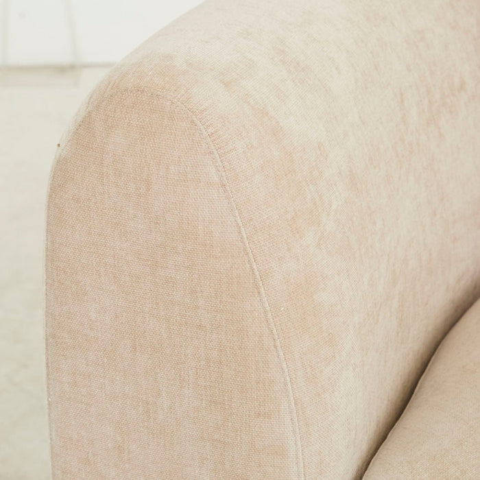 Madrid Curve Corner Sofa - Soft Wheat
