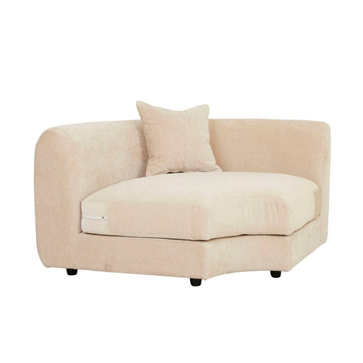 Madrid Curve Corner Sofa - Soft Wheat