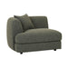 Madrid Curve Left Arm Sofa - Green Boucle