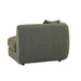 Madrid Curve Left Arm Sofa - Green Boucle