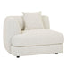 Madrid Curve Left Arm Sofa - Grey Speckle Boucle