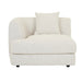 Madrid Curve Left Arm Sofa - Grey Speckle Boucle