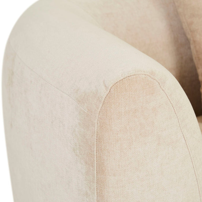 Madrid Curve Left Arm Sofa - Soft Wheat