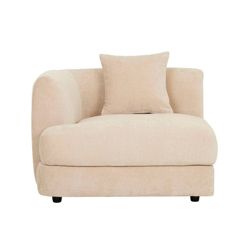 Madrid Curve Left Arm Sofa - Soft Wheat