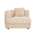 Madrid Curve Left Arm Sofa - Soft Wheat