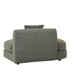 Madrid Curve Left Chaise Sofa - Green Boucle