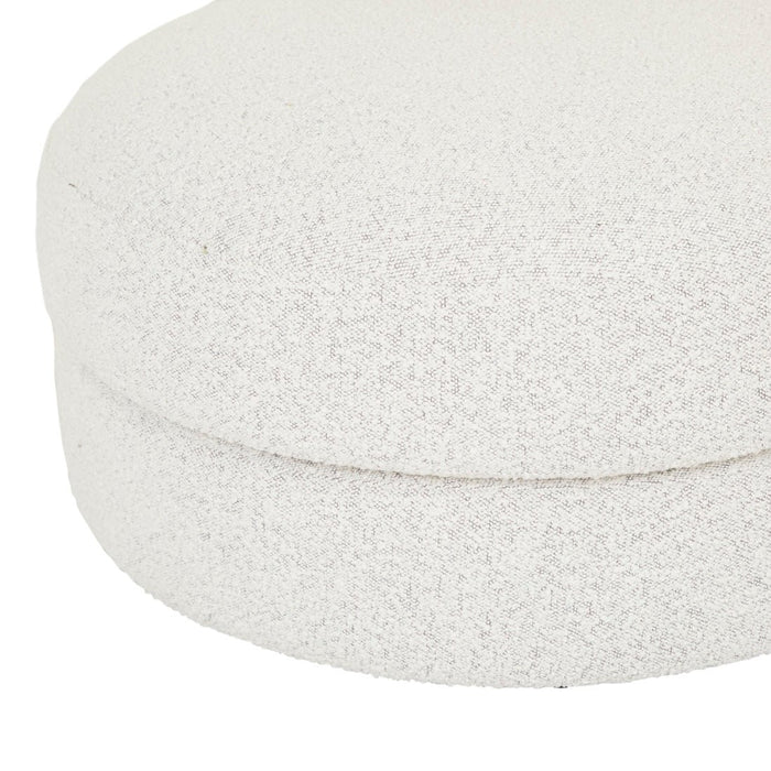 Madrid Curve Left Chaise Sofa - Grey Speckle Boucle