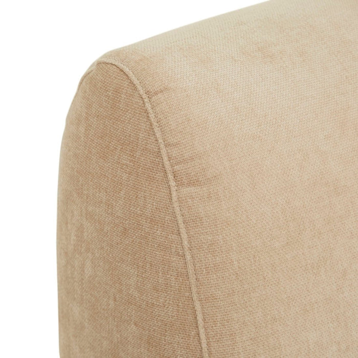 Madrid Curve Left Chaise Sofa - Soft Wheat