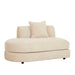 Madrid Curve Left Chaise Sofa - Soft Wheat