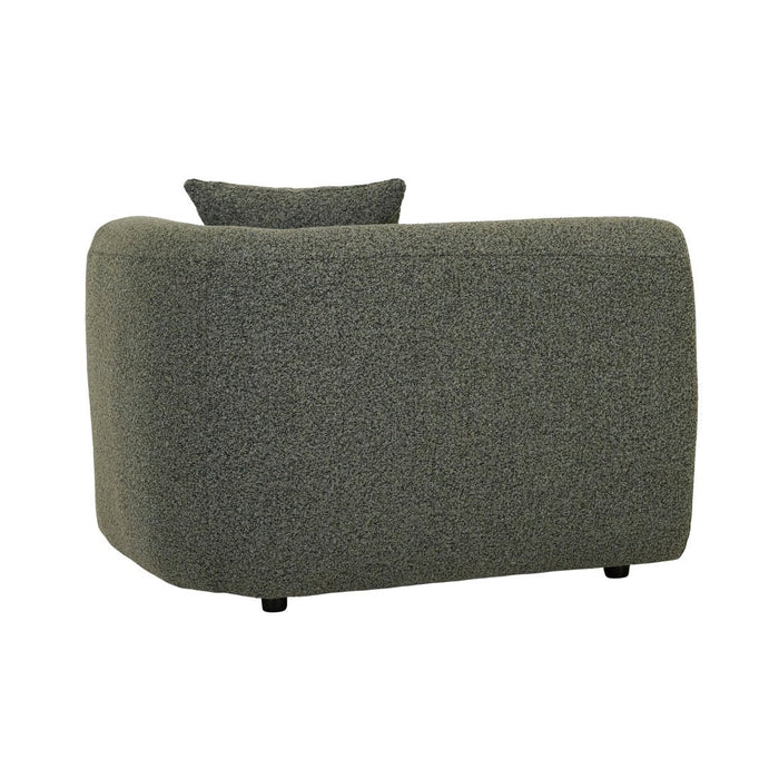 Madrid Curve Right Arm Sofa - Green Boucle