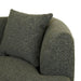 Madrid Curve Right Arm Sofa - Green Boucle
